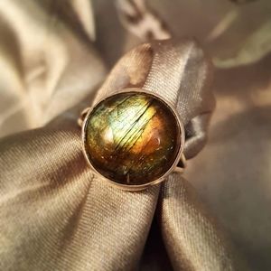 Larimar Sterling Silver Ring